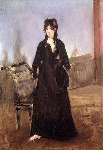 ピンクの靴のベルトモリゾ（1841-95年）の肖像、1872年